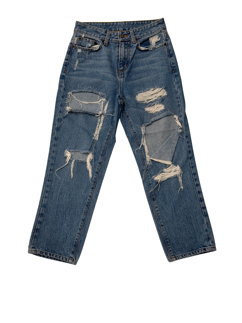 Carmar Women’s Distressed Blue Denim Jeans size 24